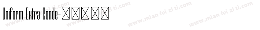 Uniform Extra Conde字体转换